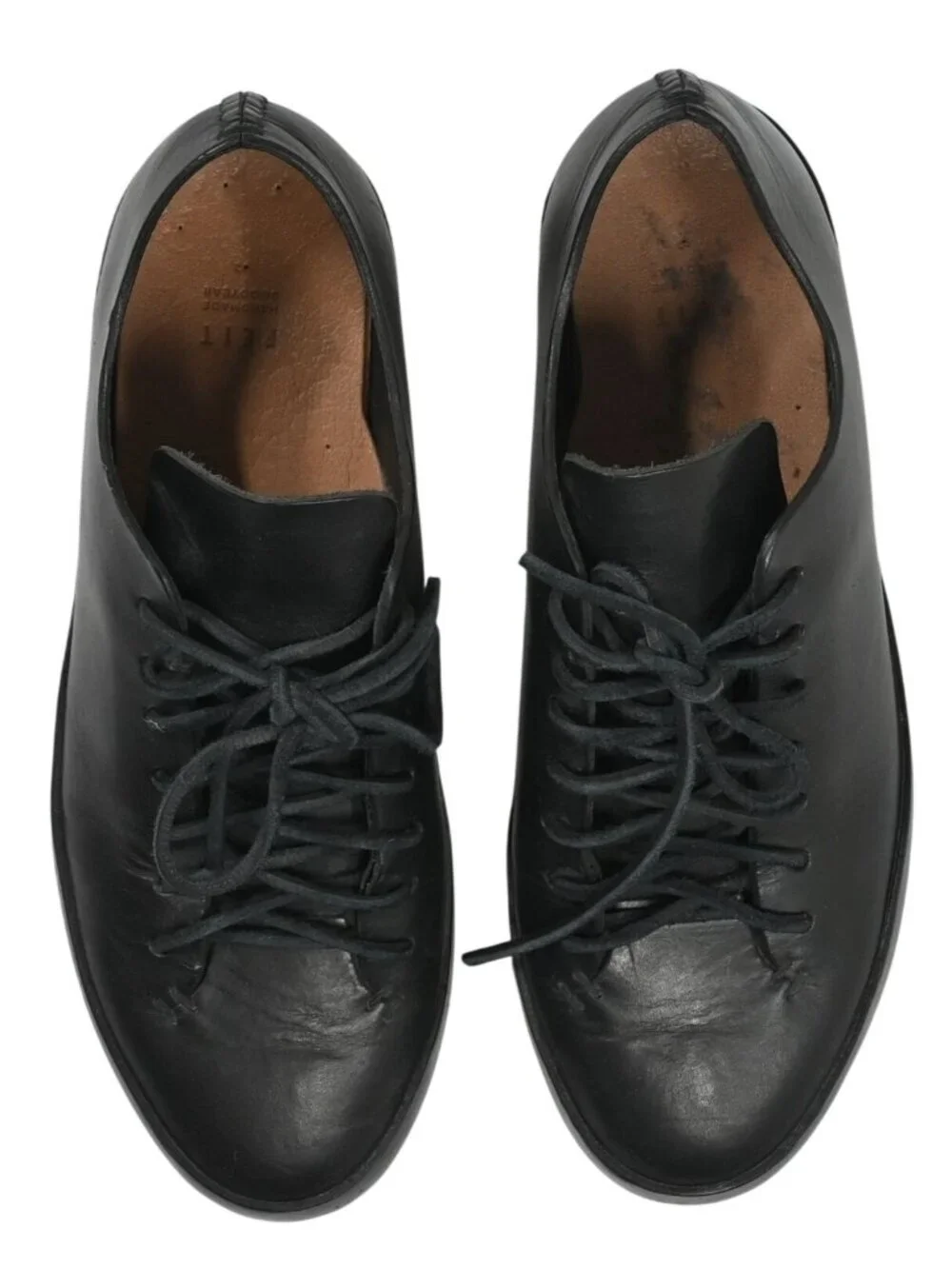 FEIT Handsewn Low Leather Shoes 3976V in Black